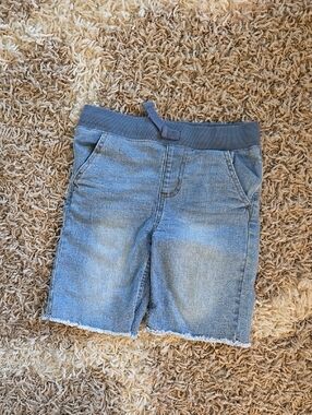 Epic Threads Light Blue Denim Knit-Waist Shorts